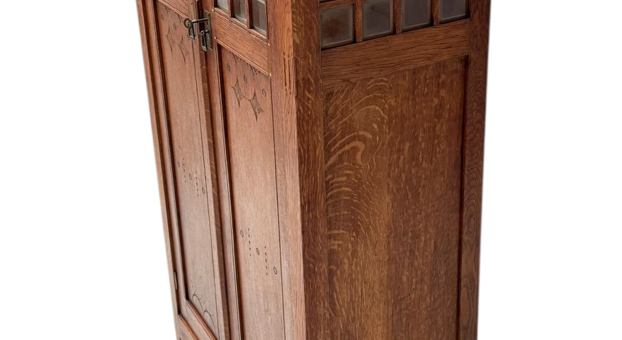 Arts & Crafts Armoire or Bookcase In the style of Architect Lauweriks, 1890s